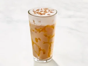 Honey Caramel crunch iced coffee